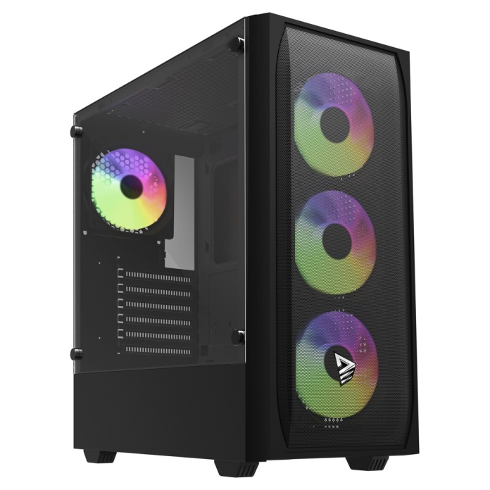 obudowa gamingowa SAVIO NOCTIS FLOW RGB X1 z przewiewnym panelem mesh